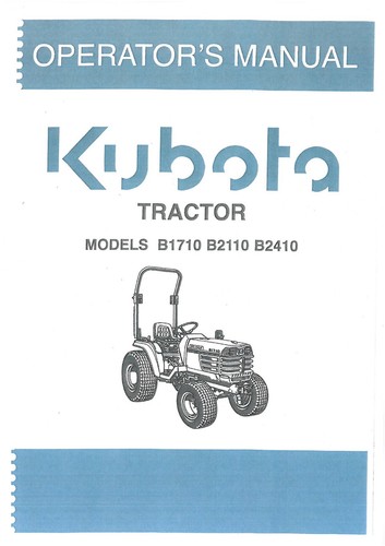 Kubota tractor b1710 b2110 - tractor,