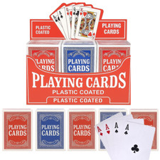 Quality Professional Plastic Coated Playing Cards Poker Games 1 6 12 24 Decks