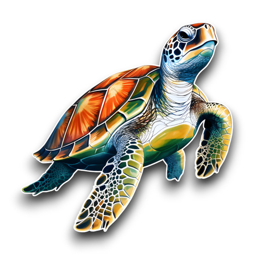 Beautiful sea turtle - sea,