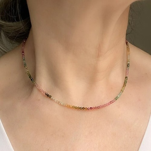 Watermelon tourmaline 2mm - watermelon,
