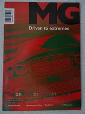 MG brochure 2001 - ZR,ZS,ZT,MGF,ZT-T Preview,Le Mans,Road Tests,96 pages. Mint.