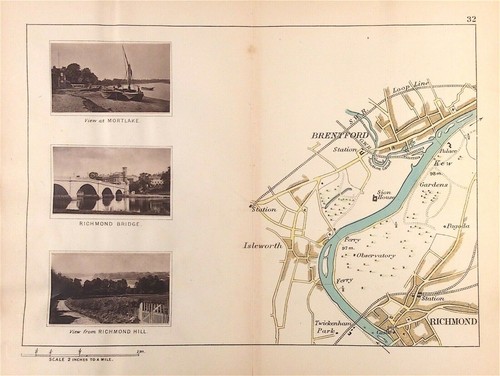 Map river thames - river, brentford