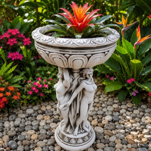 Three goddess garden planter - goddess,