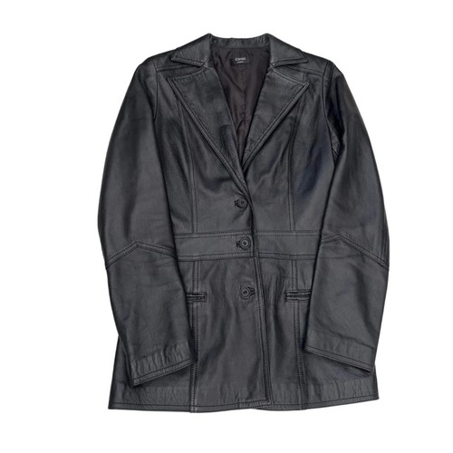Tailored leather blazer jacket - tailored,