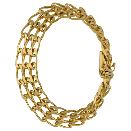 9ct gold bracelet 79g gate - gold,