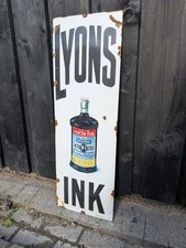 Lyons Ink Enamel Sign Lyons