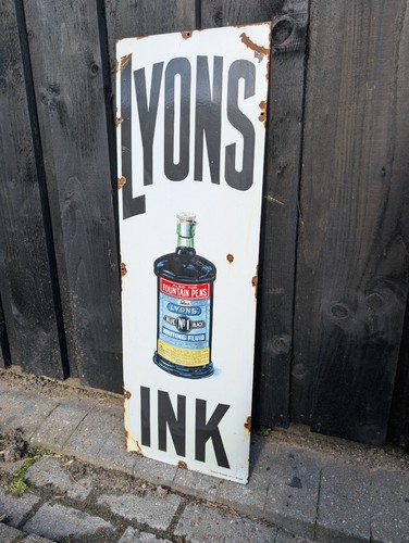 Lyons ink enamel sign - ink,