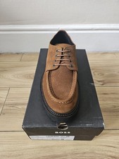 Boss By Hugo Boss Julyo_derb_sd Derby Shoes Suede Leather Casual Men UK SIZE 10