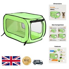 Portable Collapsible Dog & Cat Travel Crate - Mesh Ventilation, 32.5" x 19.5"