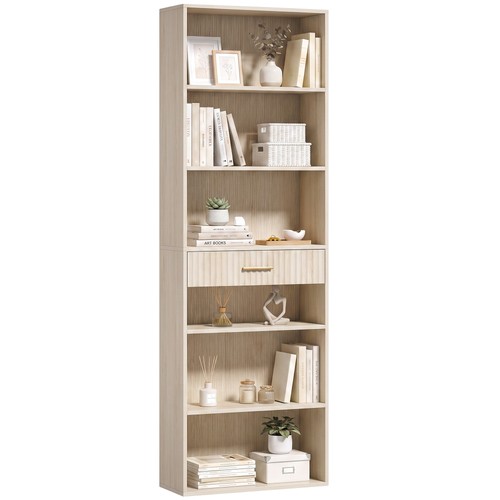 Homcom tall bookcase - homcom,