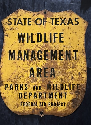 Vintage metal parks and - tx,