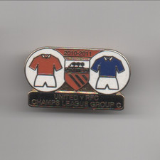 2010-2011 United v Rangers of Glasgow Euro league badge from Manchester