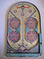 Antique tin plate bagatelle