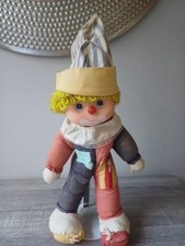 Vintage "Learn To Dress" Clown Doll Featuring Various Fasteners Approx 14in