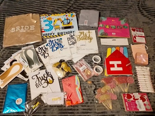 Joblot party items - joblot, banners
