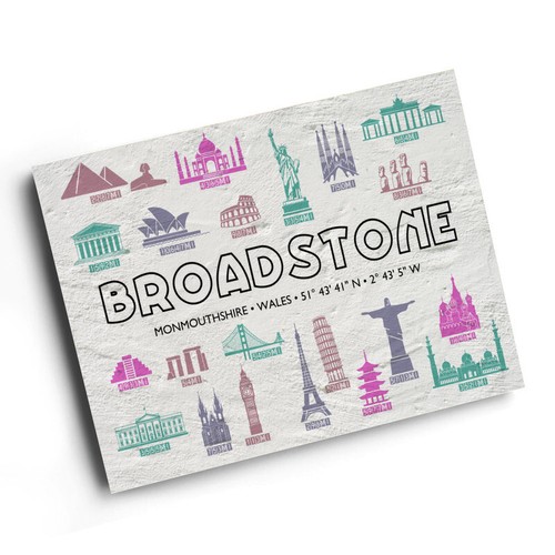 Print broadstone - -,