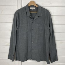 FREDERIK ANDERSON Shirt Mens Size XL Grey Minimal Capsule Soft Cotton Copenhagen
