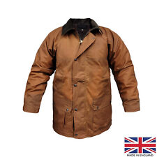 Padded Wax Jacket Classic Camping Riding Hunting Fishing English Cotton Coat