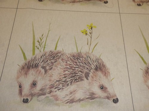 Hedgehog linen look - hedgehog,