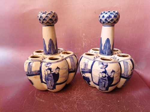 Chinese pair blue white - chinese,