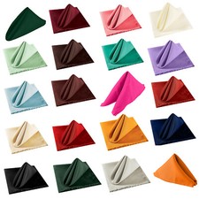 Napkins Dinner Cloth Poly Cotton Fabric Table Serviettes Hotel Wedding 20"x20"