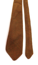 Vintage DURATYPE Pure Wool Neck Tie Russet Green Weave Melrose Spun Scotland