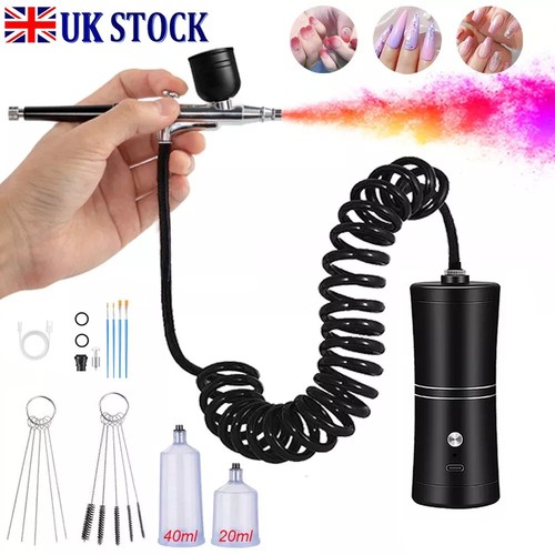 Portable nail air brush with - air,