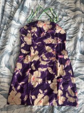 Zara Purple Floral Linen A