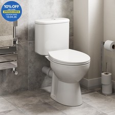 Rimless Close Coupled Toilet