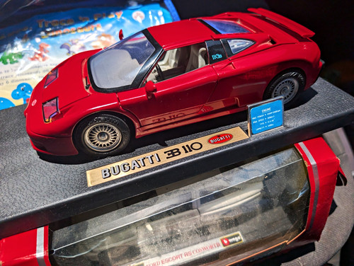 Bugatti eb110 red diecast - eb110,