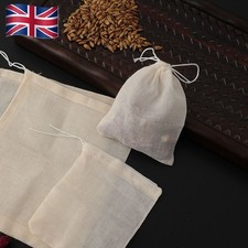 10/30/50Pcs Cotton Muslin Drawstring Straining Bag For Spice Herb Bouquet Garni