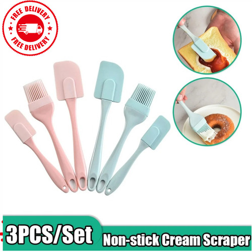 3pcs silicone cake spatula - 3pcs,
