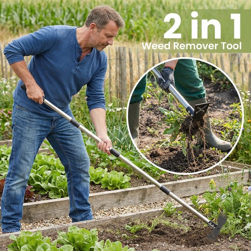 Weed puller tool with - tool,