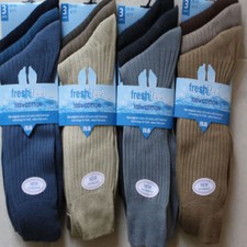 3-12 pairs 100% COTTON mens socks size 11-14 BIG FOOT BIG FOOT  SEAM FREE TOE