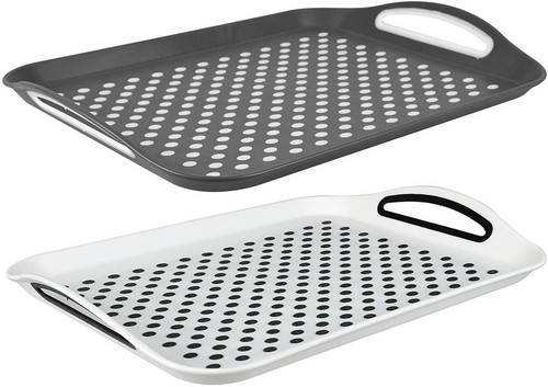 Serving tray plastic - serving, rubber