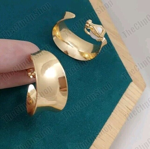 Clip 3cm hoop earrings - on,