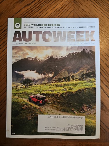 Autoweek magazine jan 2018 - magazine,