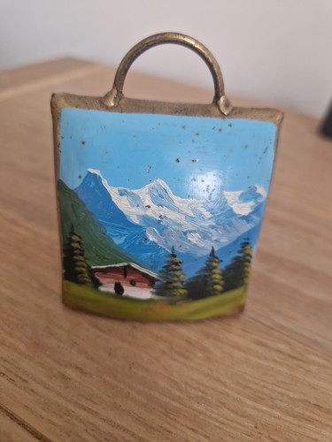 Vintage swiss brass cow goat - brass,