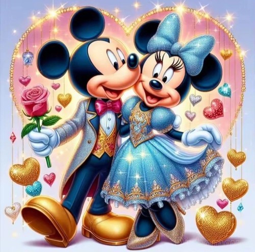 Mickey and minnie - and, 11ct