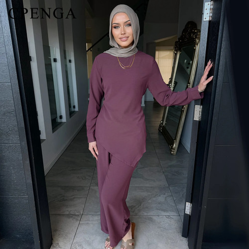 Elegant muslim two piece abaya - elegant,