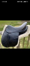 Lovely 17.5 inch wide leather black dever General Purpose saddle