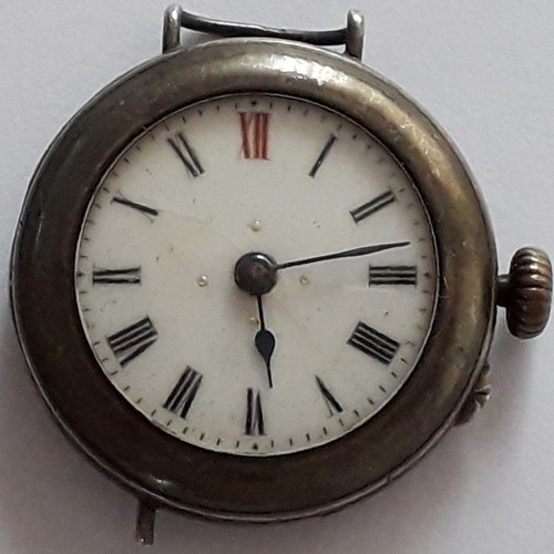 Ww1 silver cased trench - cased, watch