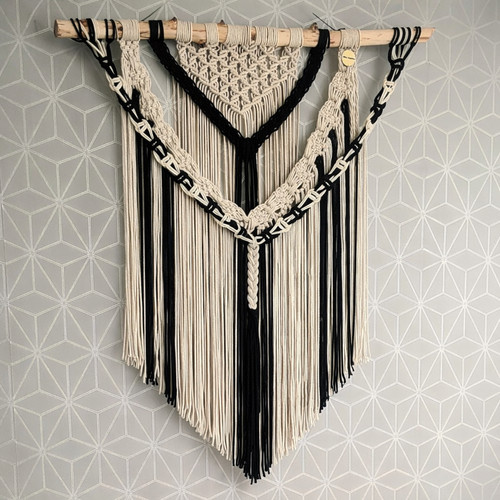 Boho macrame wall - macrame,