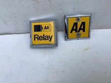 vintage AA car badges Relay