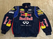 Unisex F1Team Racing Adults Red-Bull Jacket Embroidery Cotton Padded NEW Jacket 