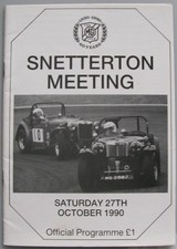 SNETTERTON 27 Oct 1990 MG Car
