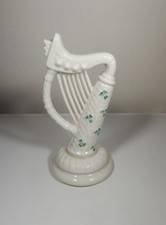 Belleek Shamrock Harp - Yellow