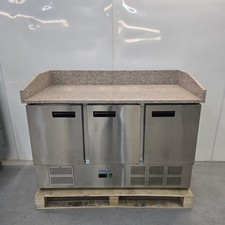 Pizza Fridge Prep 368L Triple Chiller Marble Bench catering Polar CN402