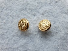 IRISH GUARDS REGIMENT STAYBRITE EPAULETTE BUTTON BADGES X 2