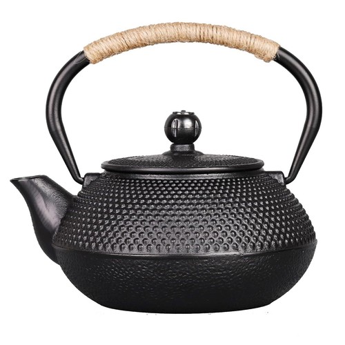 Black 800ml stovetop tetsubin - black,